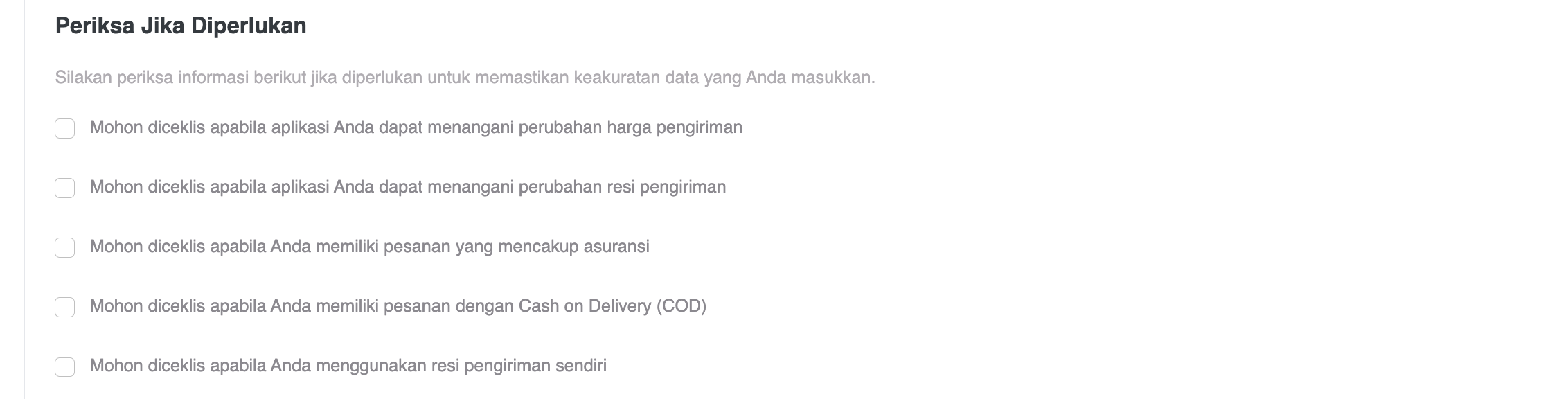 Biteship API Key Listed