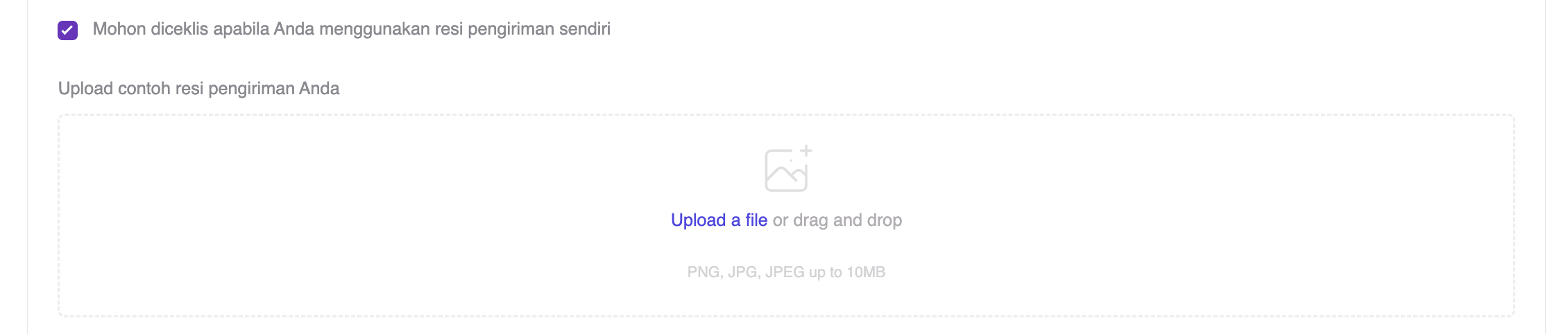Biteship Activate Production Button